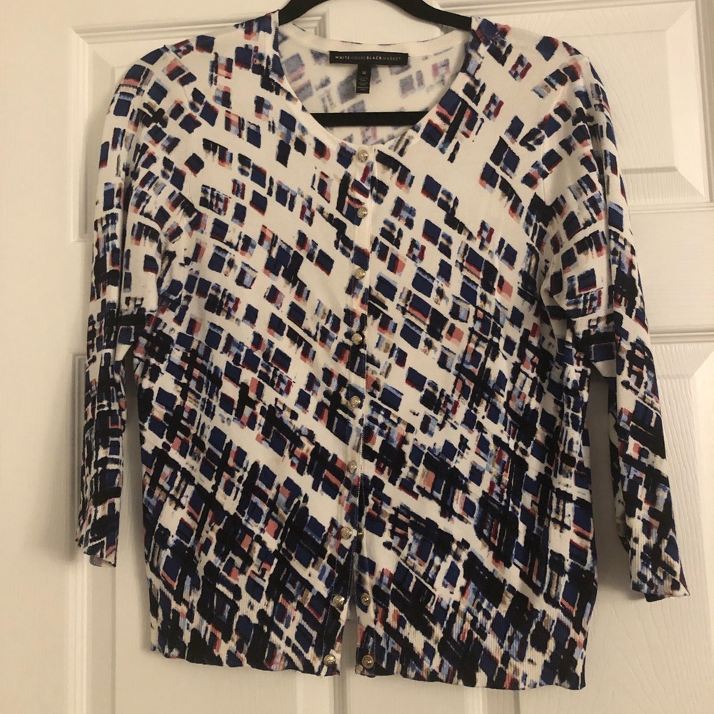 White House Black Market 3/4 Sleeved  Cardigan